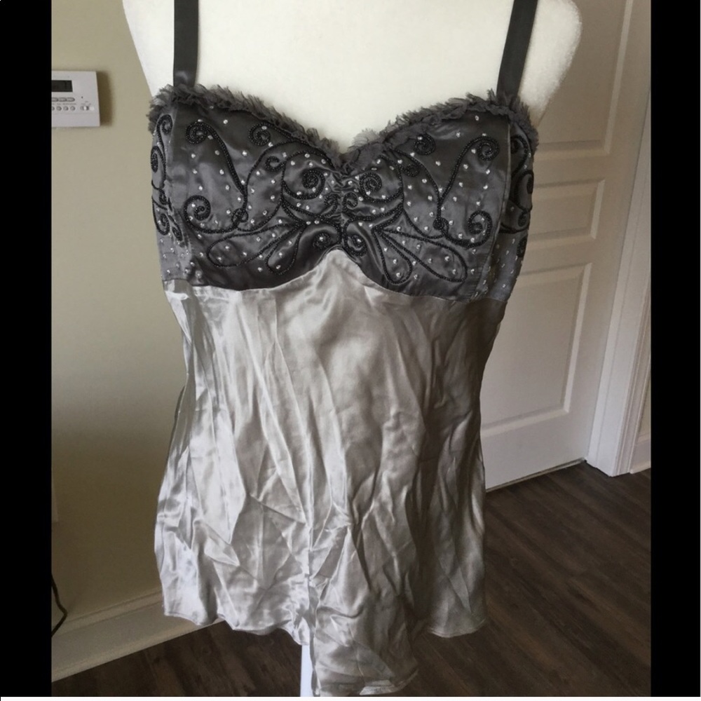 Like new-WHBM -XL Silk Top